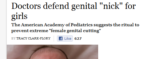 Doctors defend genital nick for girls