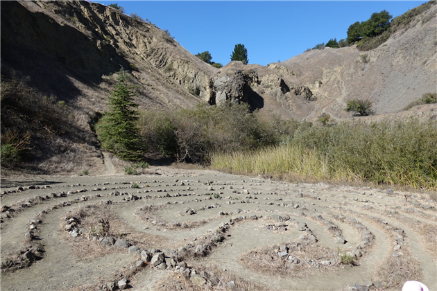 Labyrinth in quarry at  Sibley Volcanic Regional Preserve