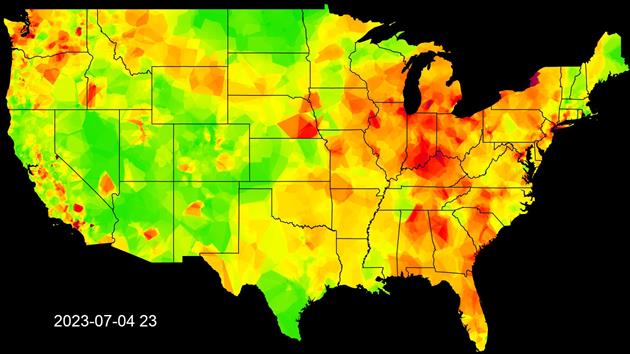 Air pollution on July 4, 2023