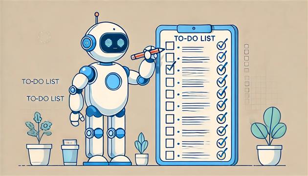 An AI completes a task on a To Do List