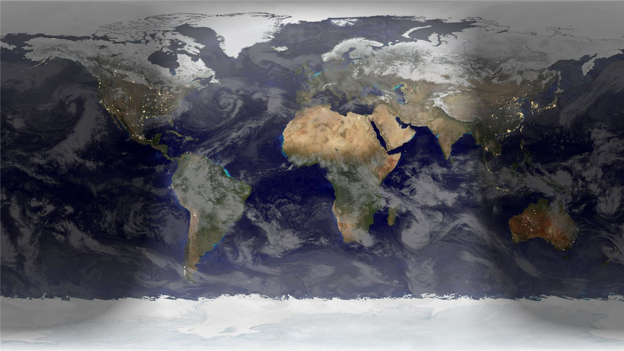 Animation of a year of Global Cloud Cover - I Thought He Came With You