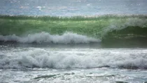 Beautifully lit wave at Fort Funston