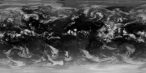 Composite visible and infra-red clouds