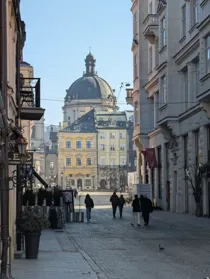 Dominican Church in old town Lviv