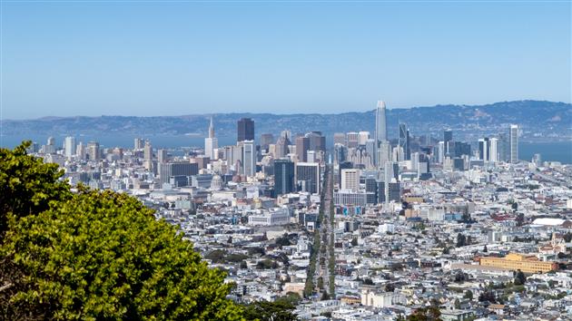 Downtown San Francisco from Twin Peaks