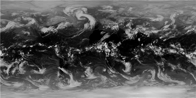 Equirectangular clouds for Catfood Earth