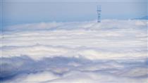 Fog over Twin Peaks in San Francisco