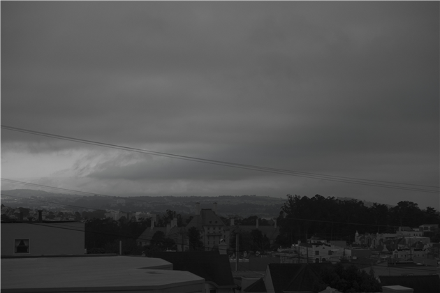 Gloomy cloud over the French Chateau Sanatorium