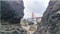Golden Gate Bridge from Marshall&#39;s Beach