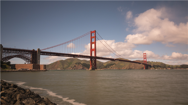 Golden Gate Bridge from near Fort Point