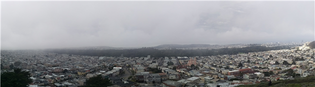 Golden Gate Park from Grand View Park