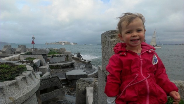 Kate at The Wave Organ in San Francisco