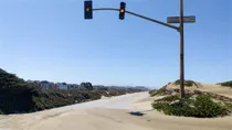 Sand covering the great highway in San Francisco