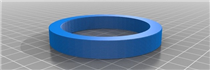 Thingiverse render of 72-58mm adapter