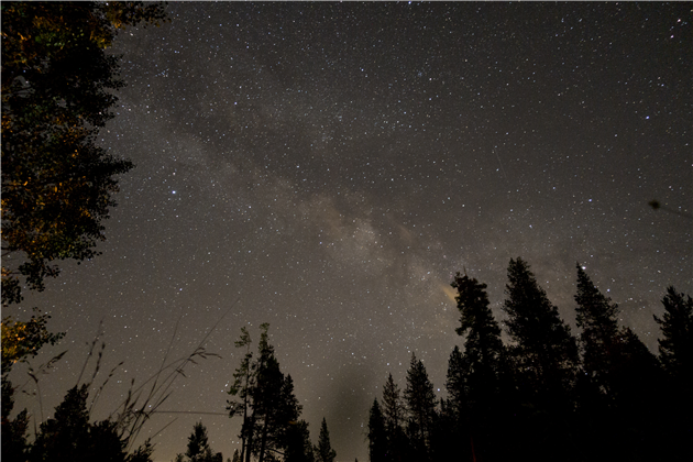 Timelapse of stars over Lake Tahoe, California