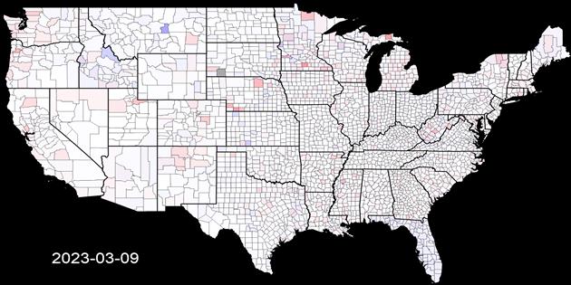 Visualizing Coronavirus Deaths by US County (Daily Incremental)