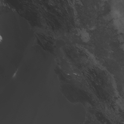 Golden Gate GOES-West CONUS - Band 2 at Saturday August 09, 2025 03:57