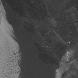 Golden Gate GOES-West CONUS - Band 2 at Tuesday May 19, 2026 00:22