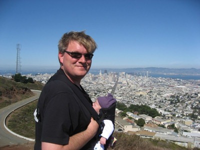 Rob and Kate at the top of Twin Peaks in San Francisco