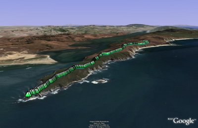 Tomales Point in Google Earth