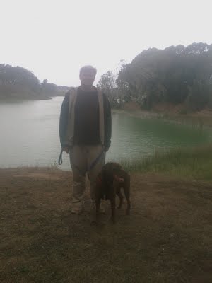 Rob and Rudy at Lake Merced