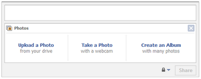 Facebook MMS Upload Step 1